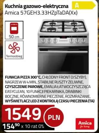 kuchenka gazowo-elektryczna